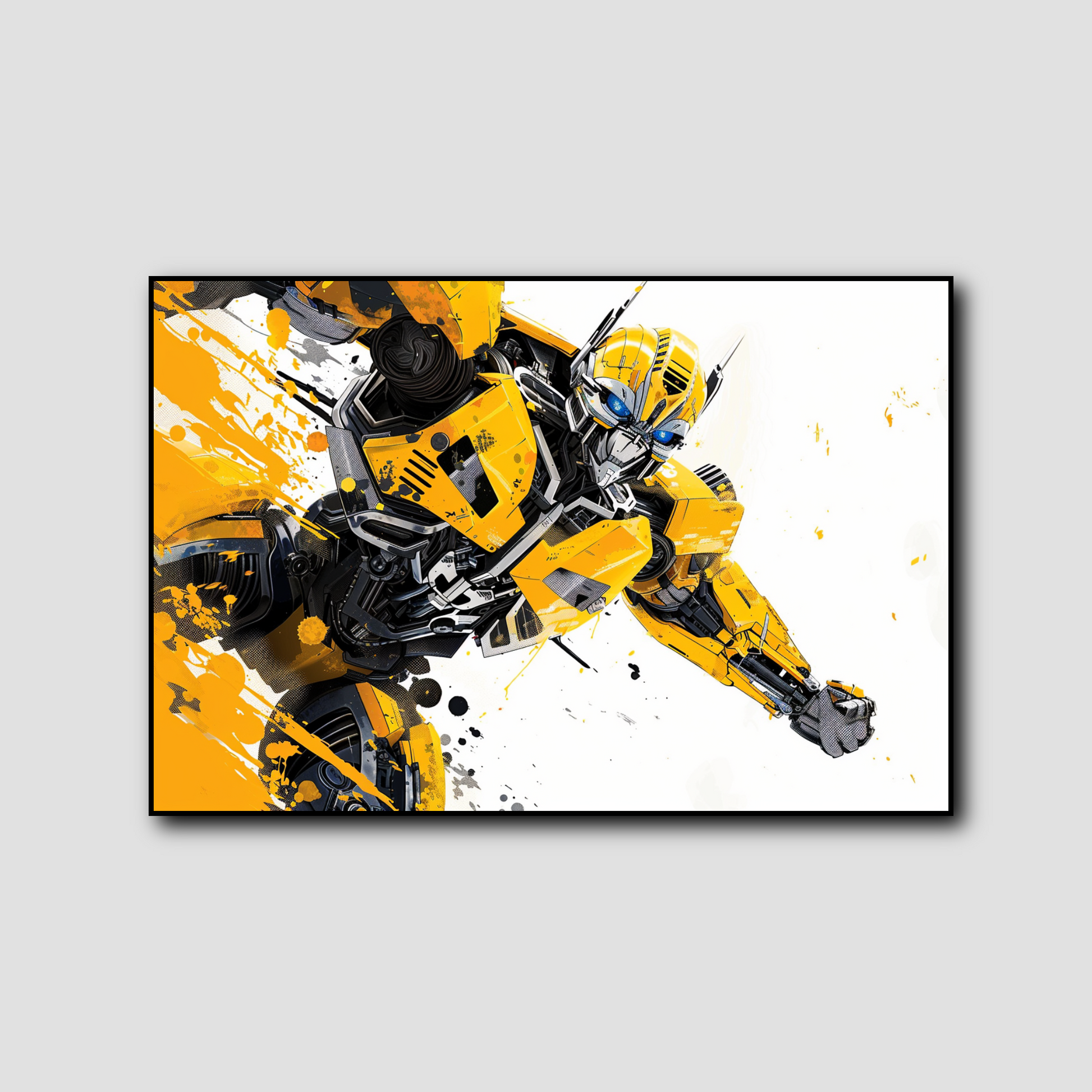 Tableau déco Bumblebe Transformers pop art