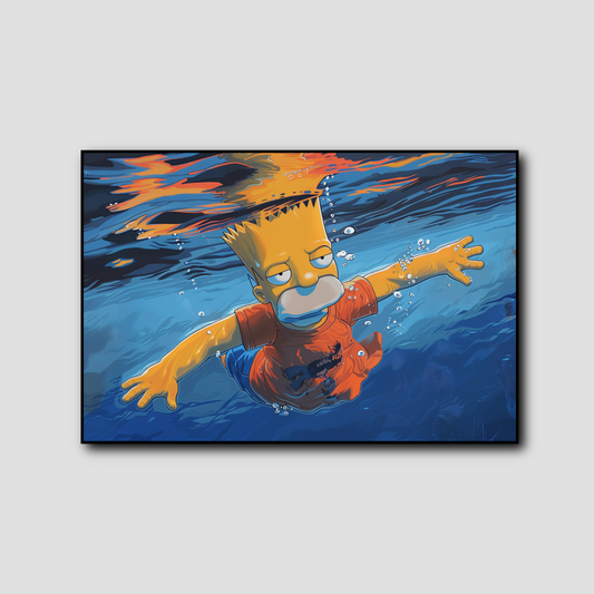 Tableau Bart Simpson Nirvana