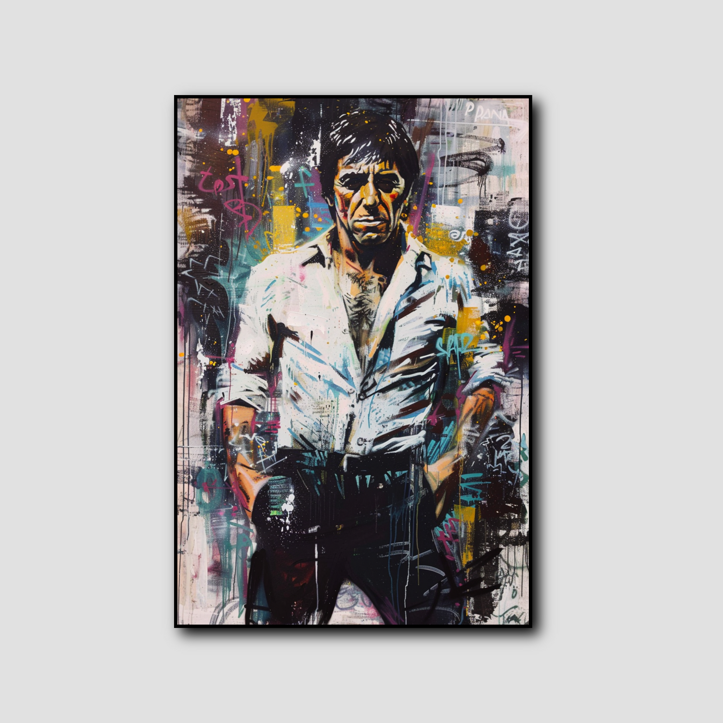 Tableau Scarface Al Pacino Street Art