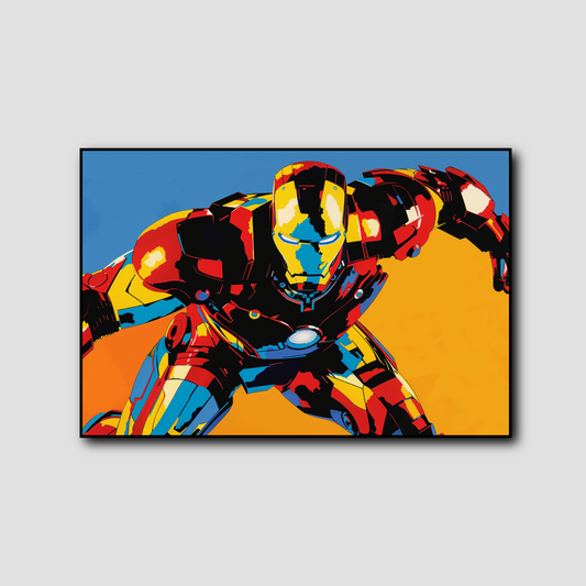 Tableau déco Iron Man Marvel Pop Art