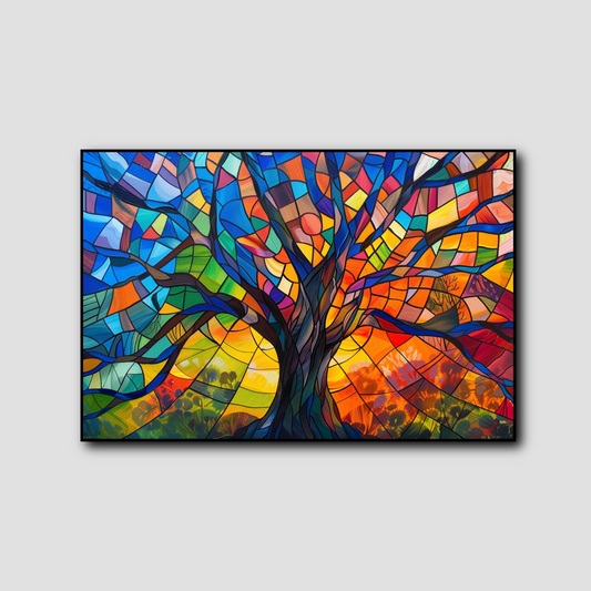 Tableau Arbre-vitrail