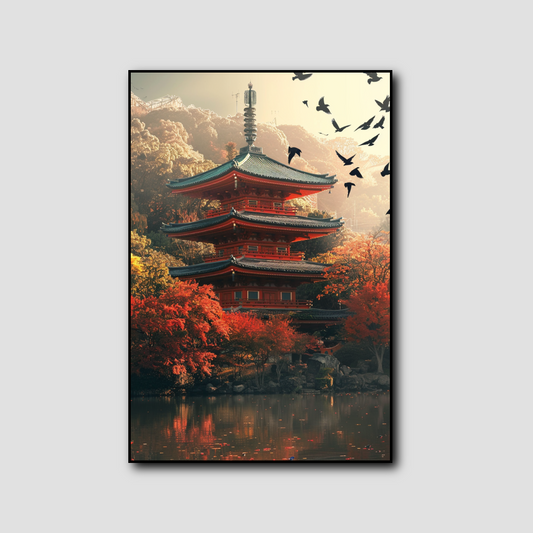 Tableau Temple Japonais