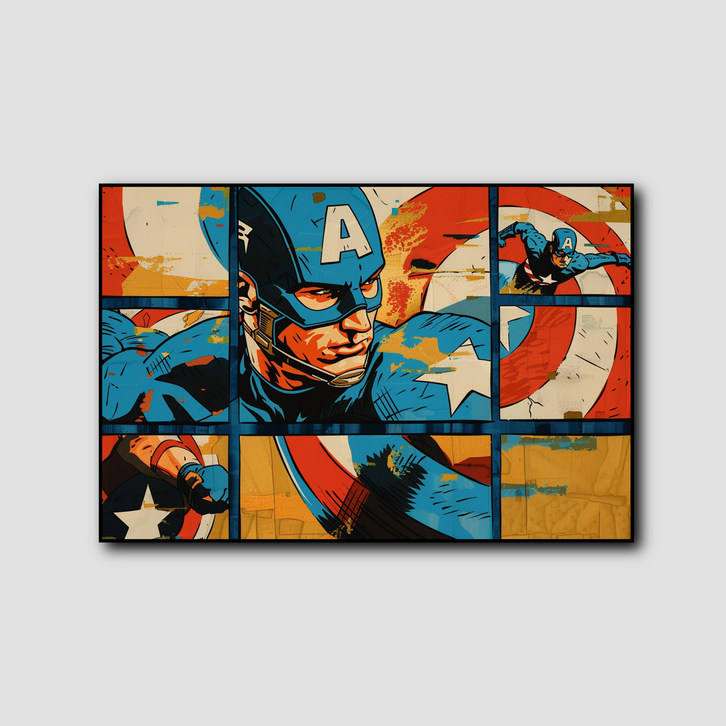 Tableau Captain America bande dessinée comics Marvel