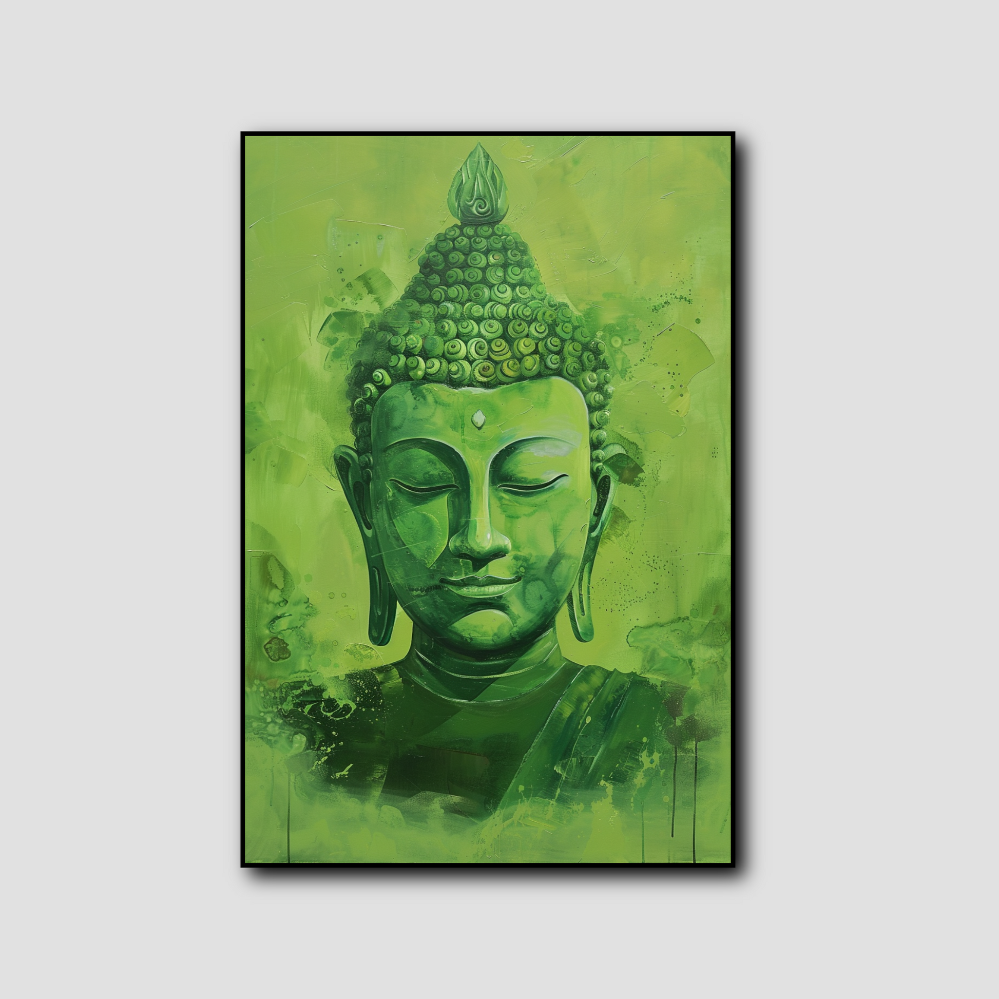 Tableau Bouddha Vert