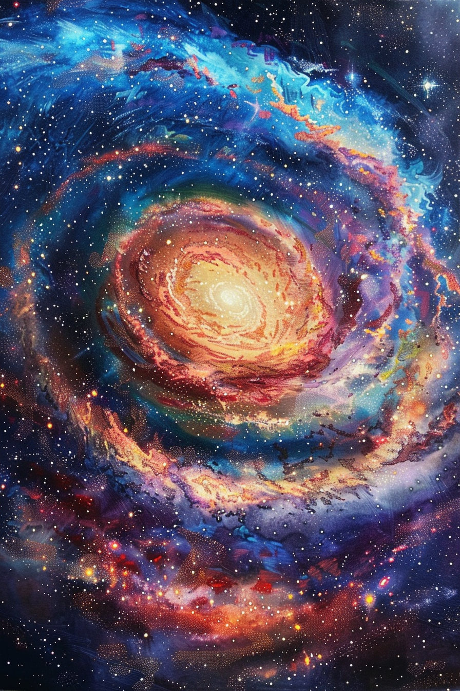 Tableau Mural Galaxie Spirale