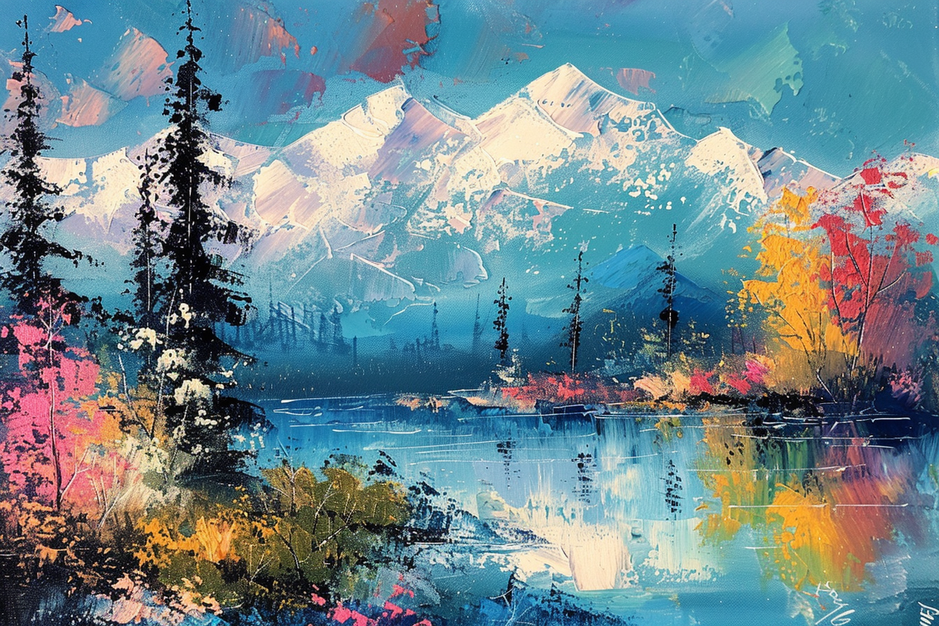 Peinture Montagne Couleur