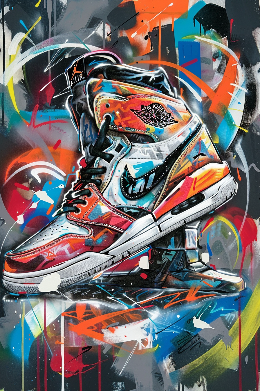 Tableau Street Art Graffiti Jordan