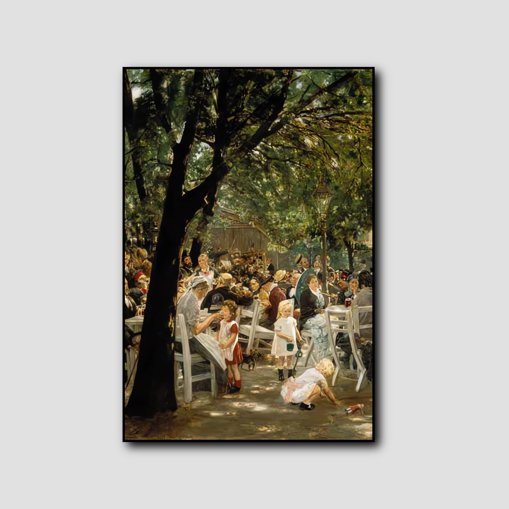 Jardin de bière munichois 1883/84 - Max Liebermann