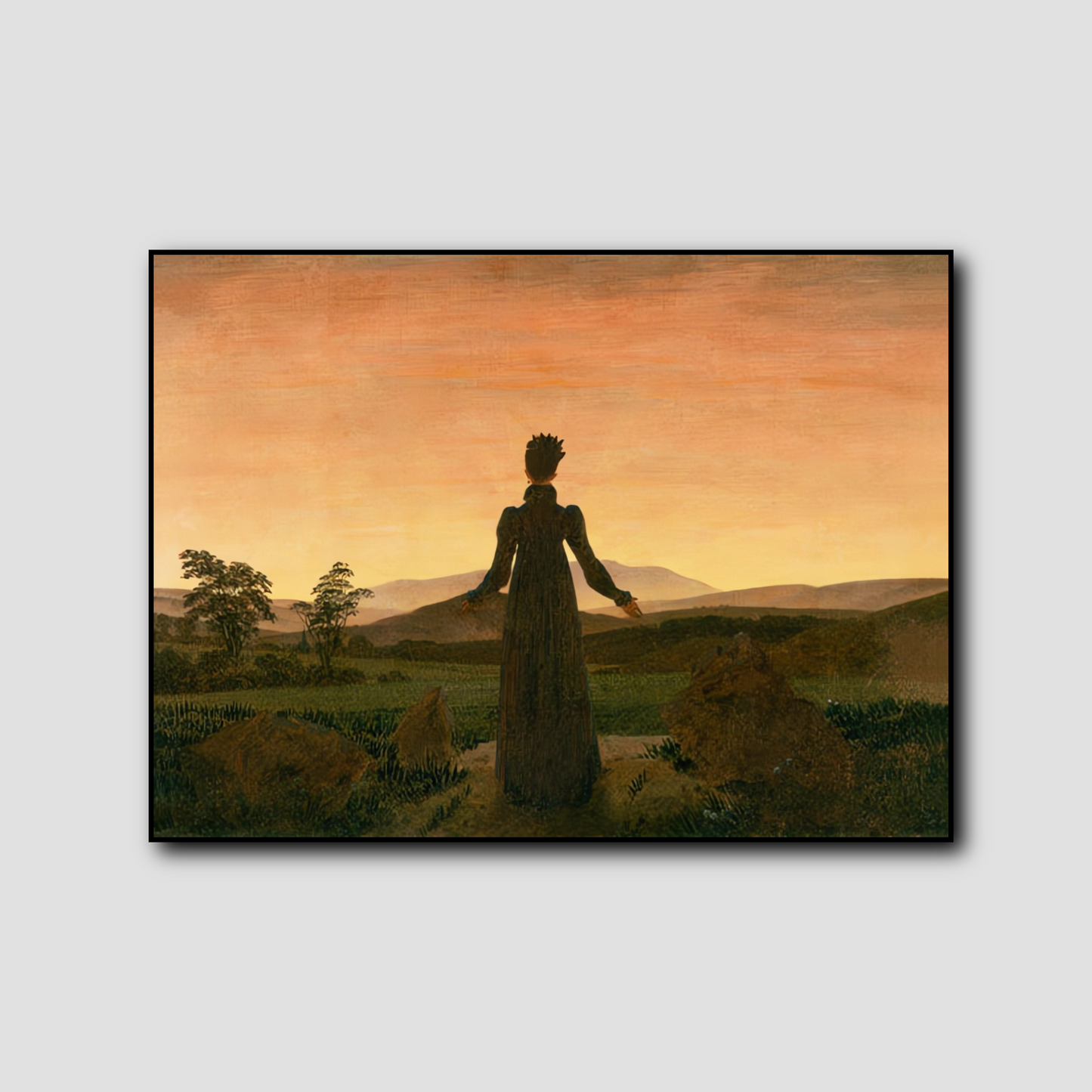 Femme au soleil du matin - Caspar David Friedrich