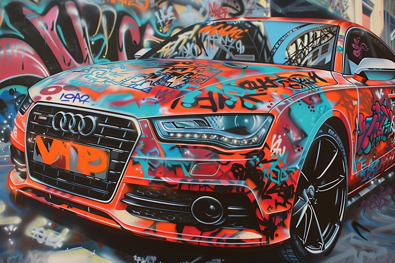 Tableau Audi Graffiti