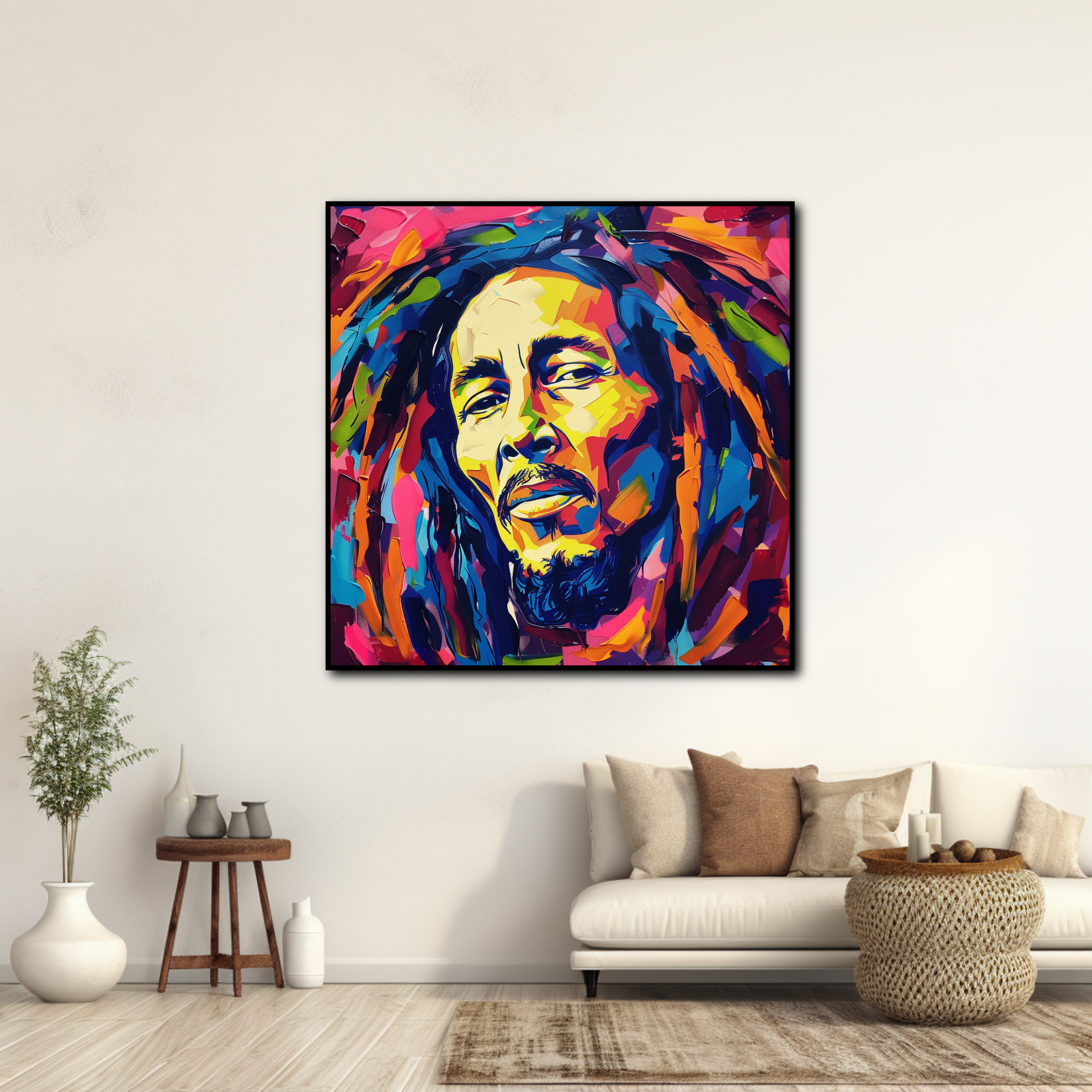 Tableau Bob Marley Rasta