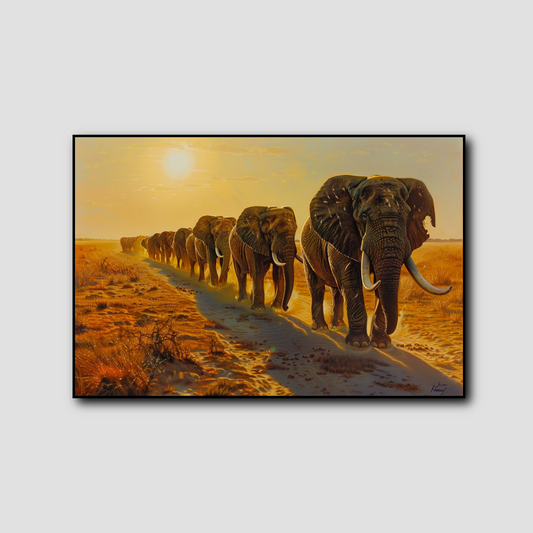 Tableau Caravane d’Éléphants