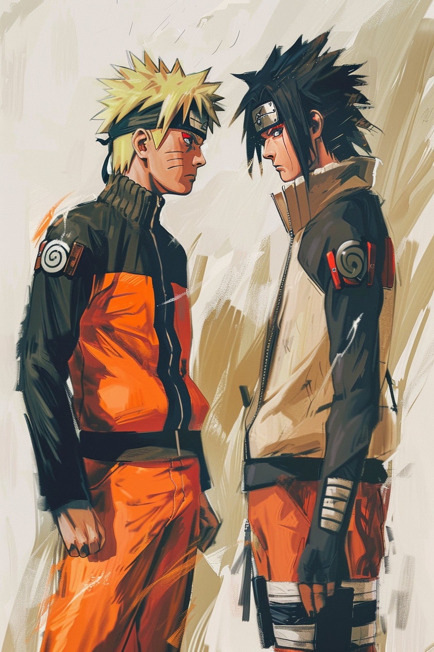 Tableau Naruto Confrontation Éternelle