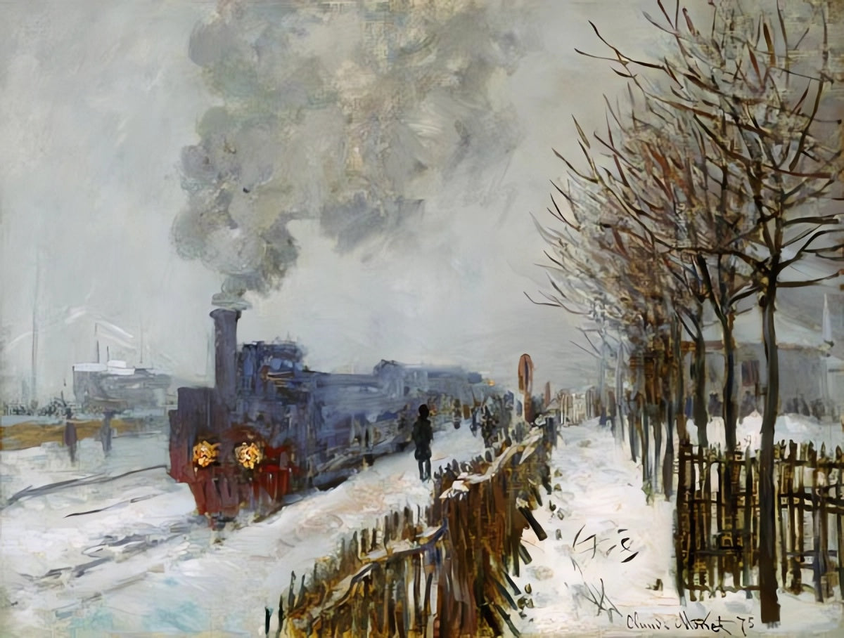 Train dans la neige, la locomotive - Claude Monet