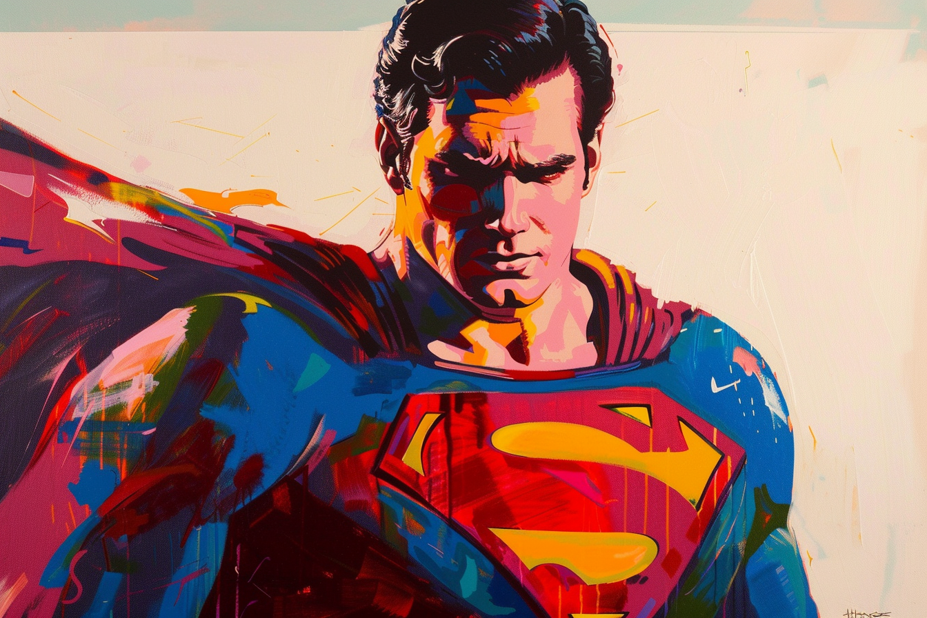 Tableau Superman Pop Art