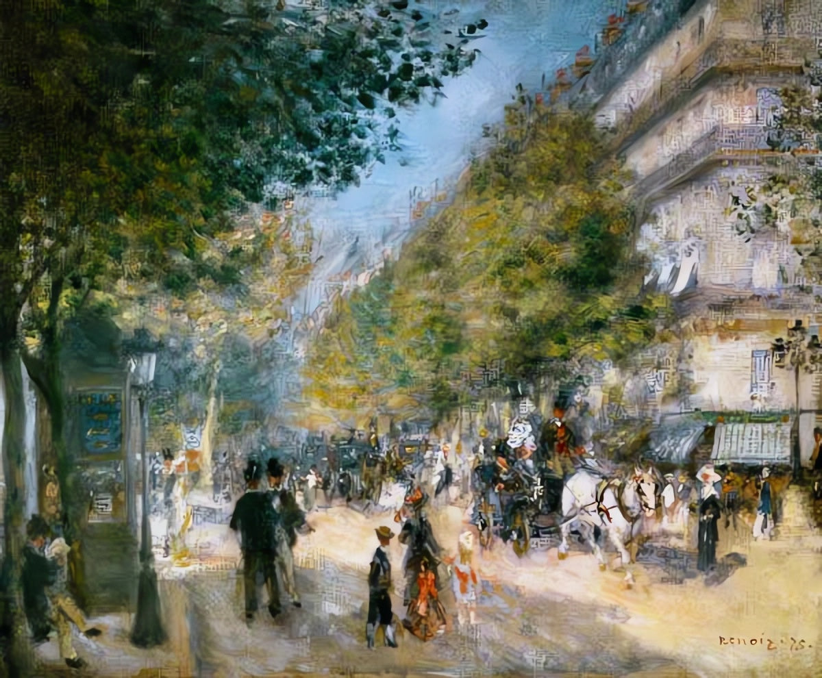 Les grands boulevards - Pierre-Auguste Renoir