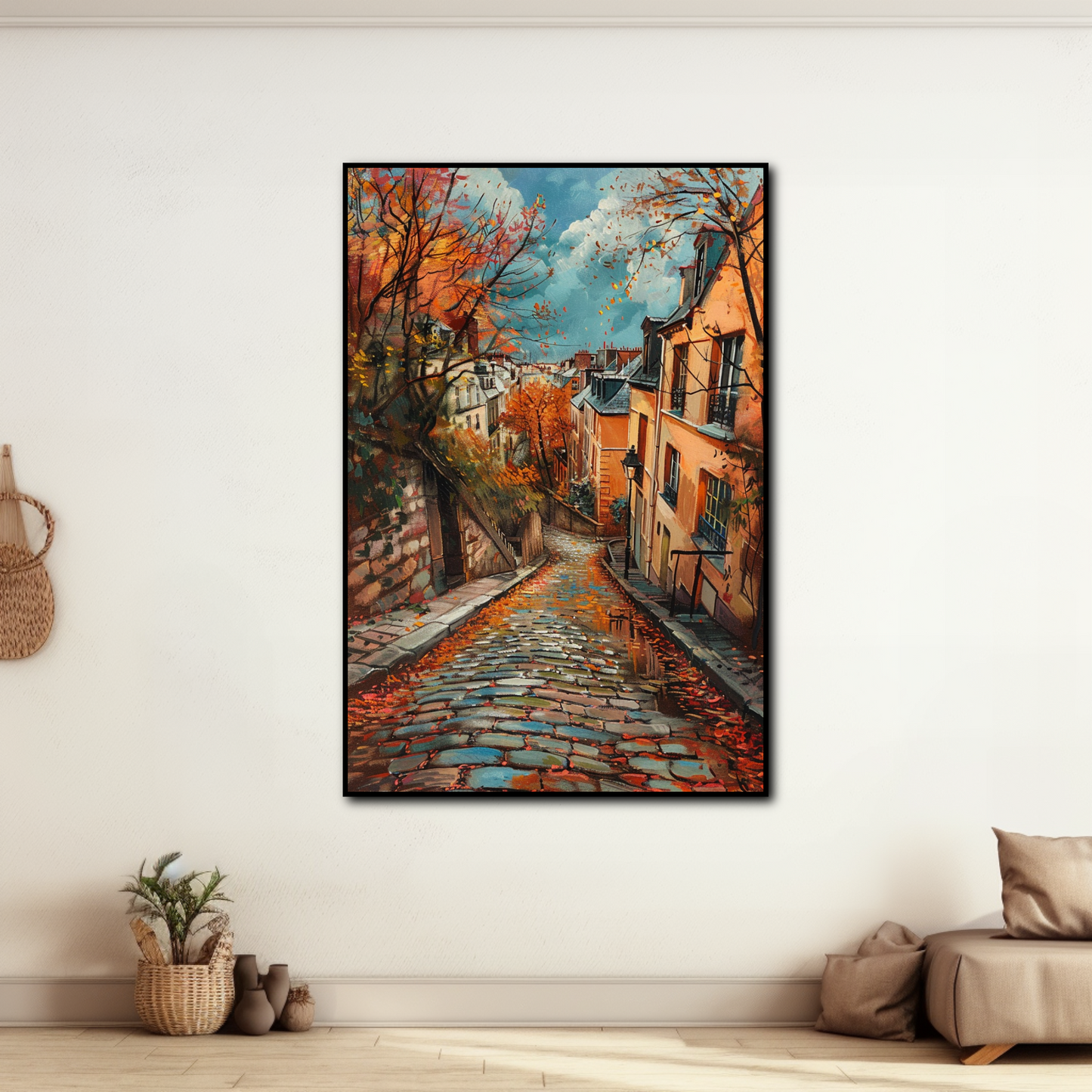 Tableau Ville Automne