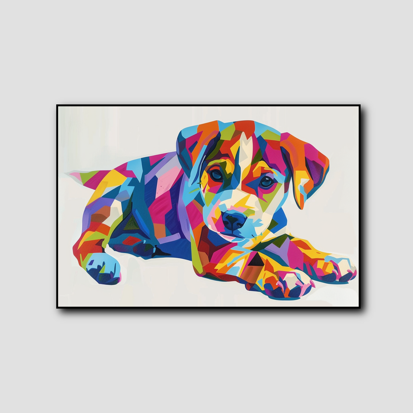 Tableau Chiot Pop Art