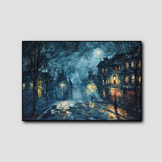 Peinture Rue de Nuit