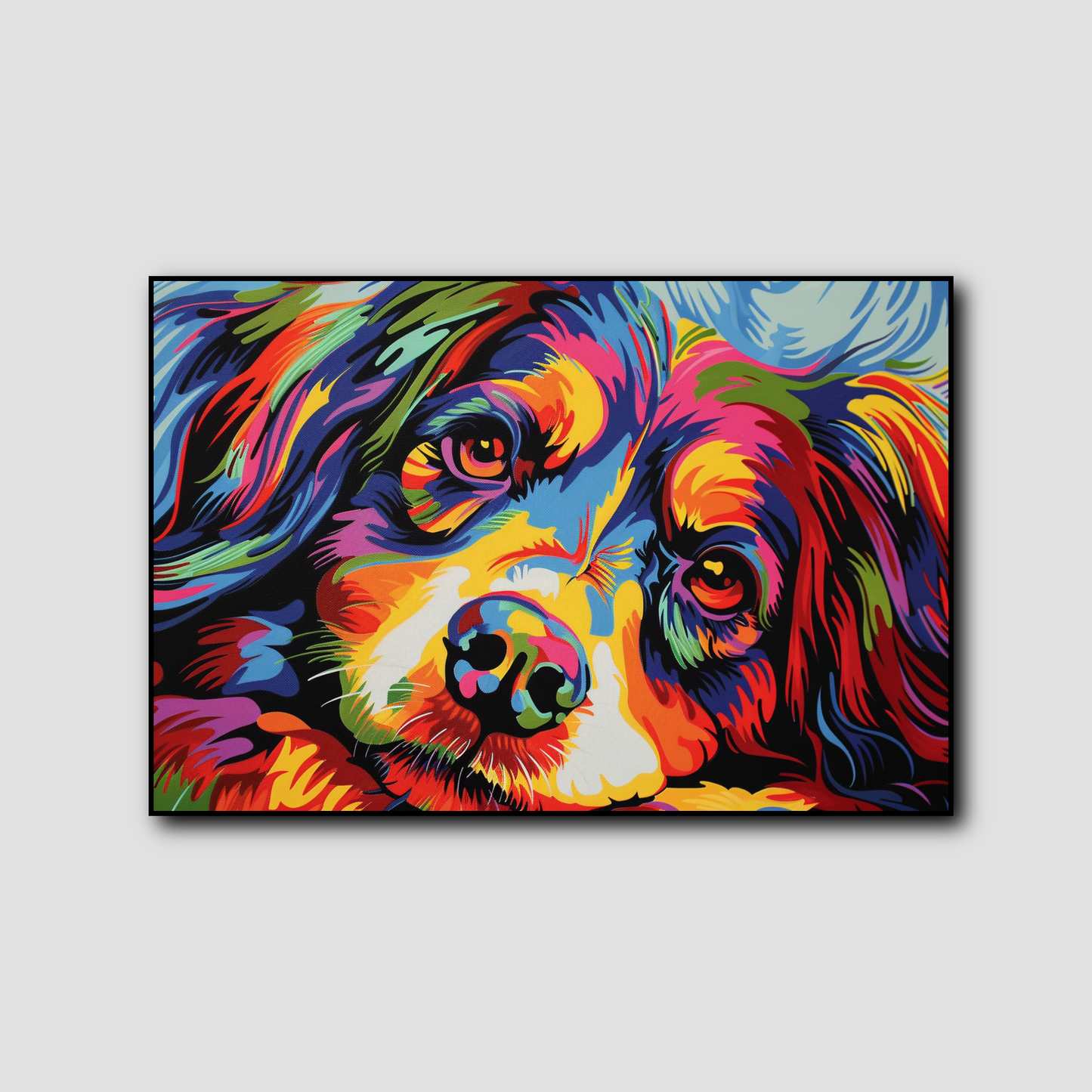 Tableau Deco Chien Pop Art