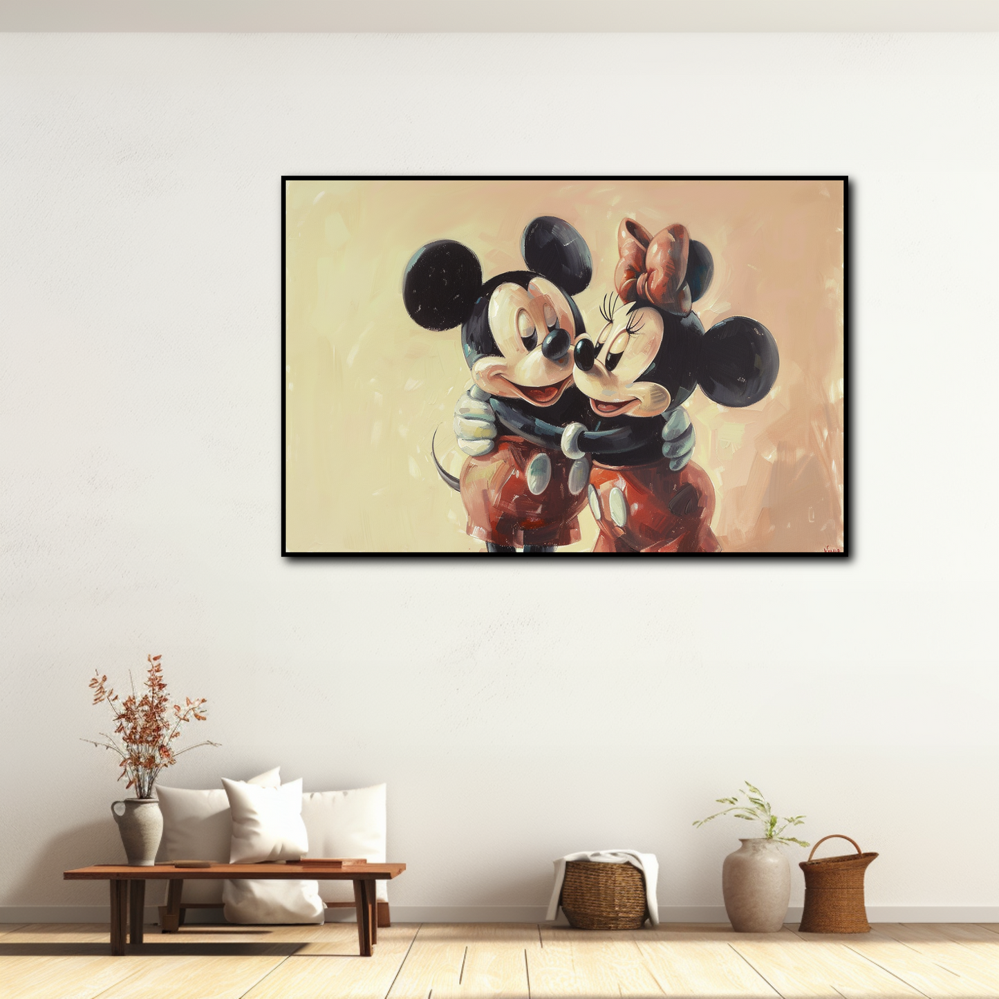 Tableau Disney Mickey & Minnie Amour