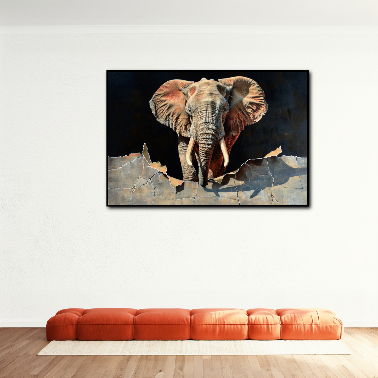 Tableau Élephant 3d