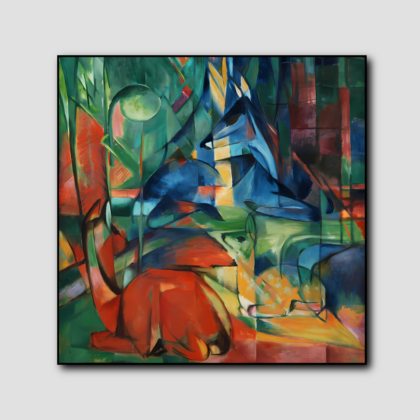 Cerf dans la forêt - Franz Marc