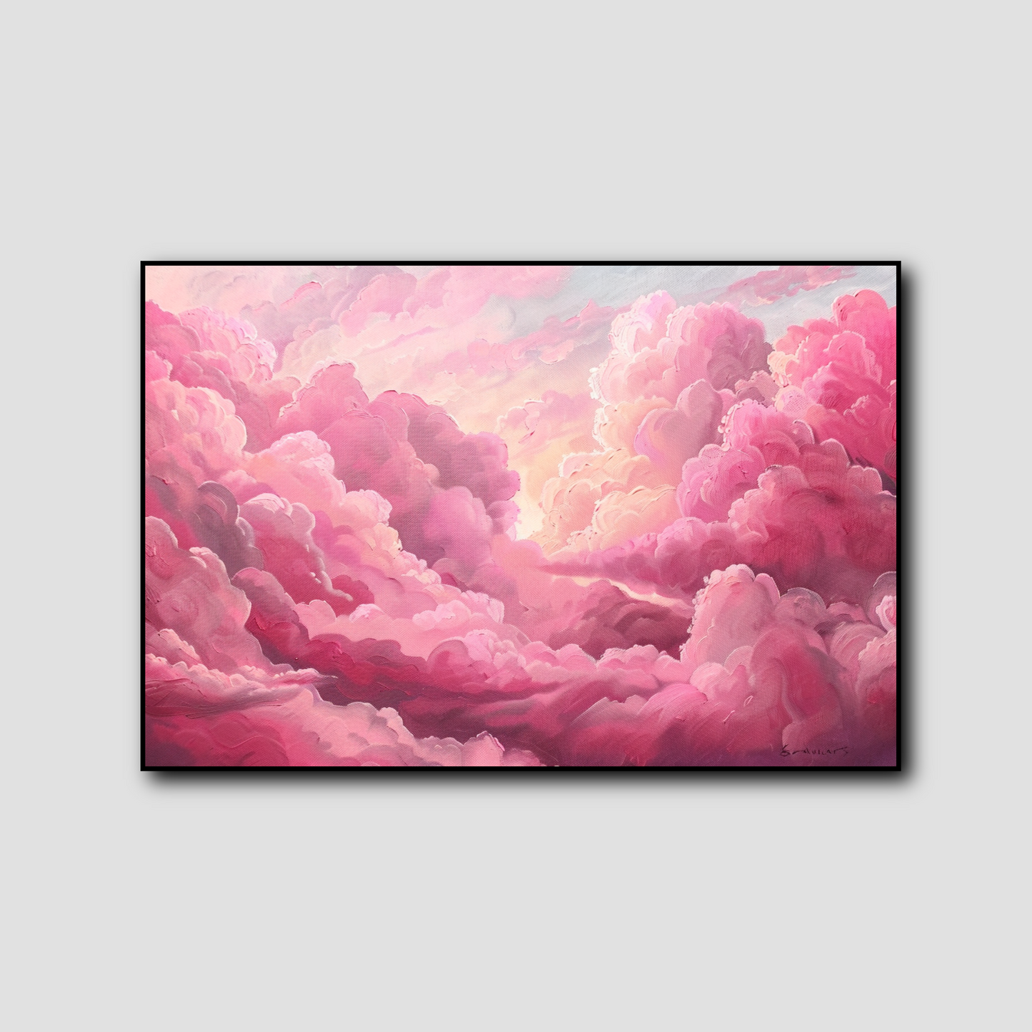 Tableau Nuages Roses