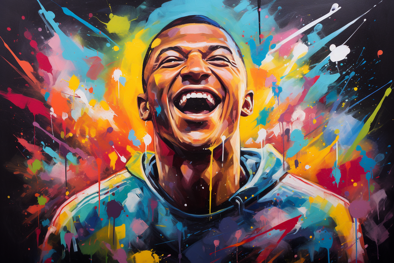 Tableau Mbappé Street Art