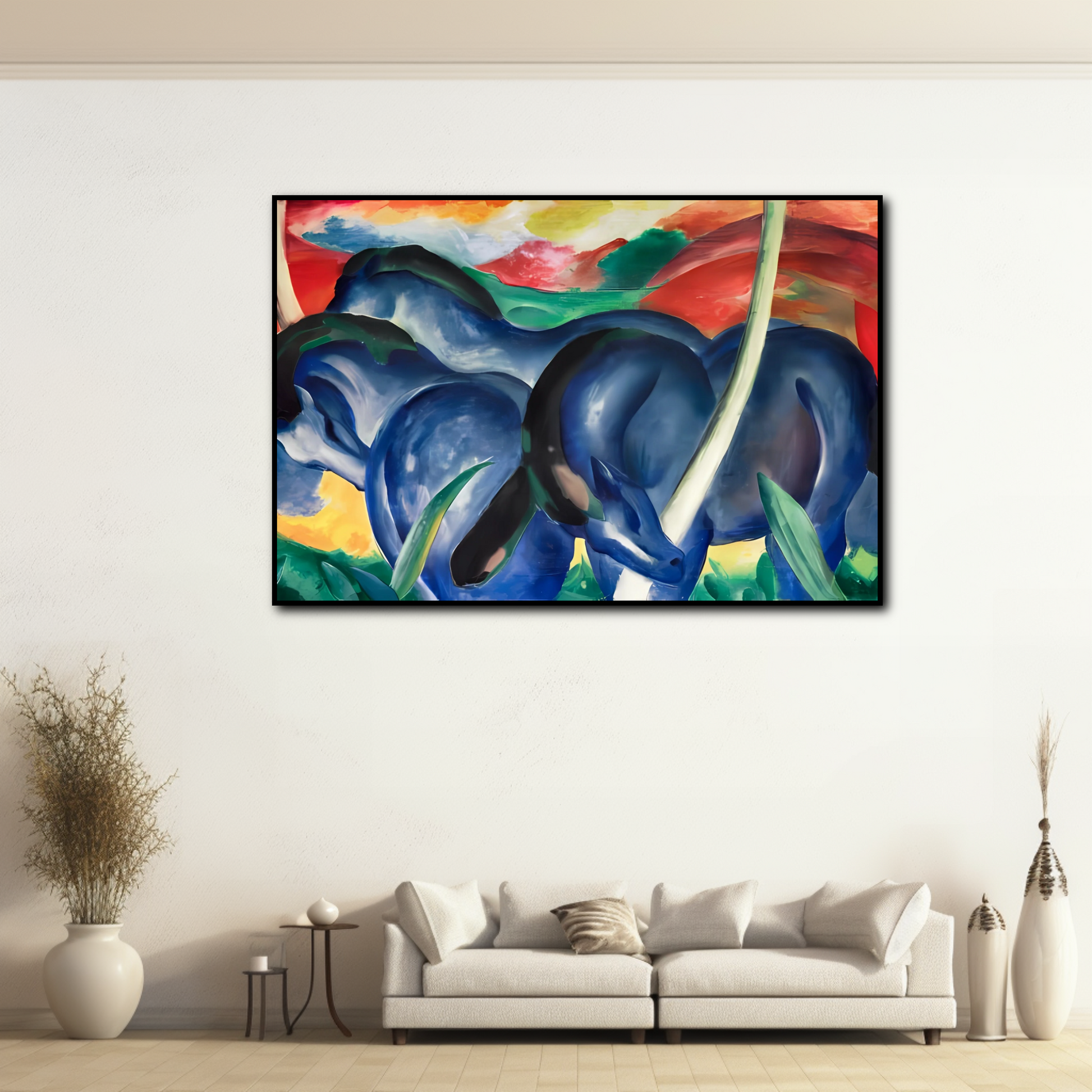 Grands chevaux bleus - Franz Marc