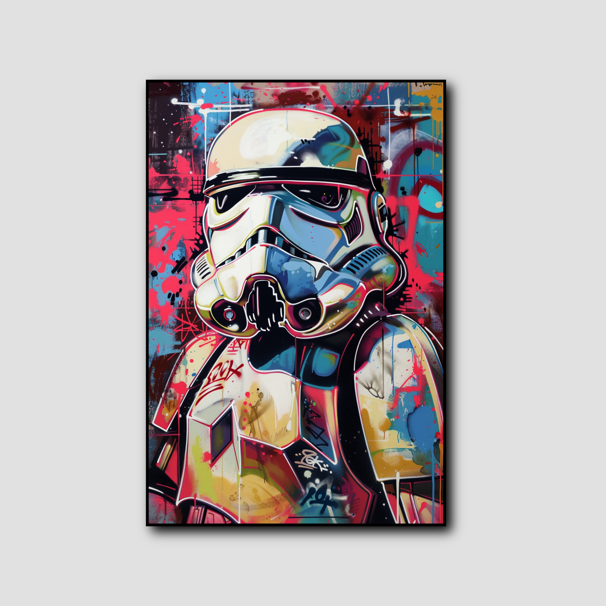 Tableau Stormtrooper Star Wars Street Art Pop