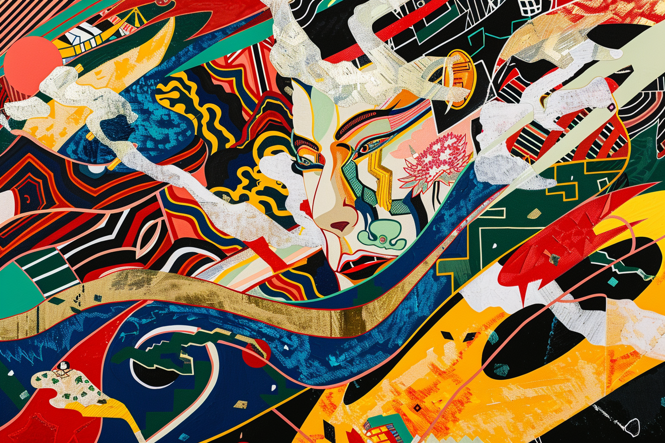 Tableau Japonais Pop Art