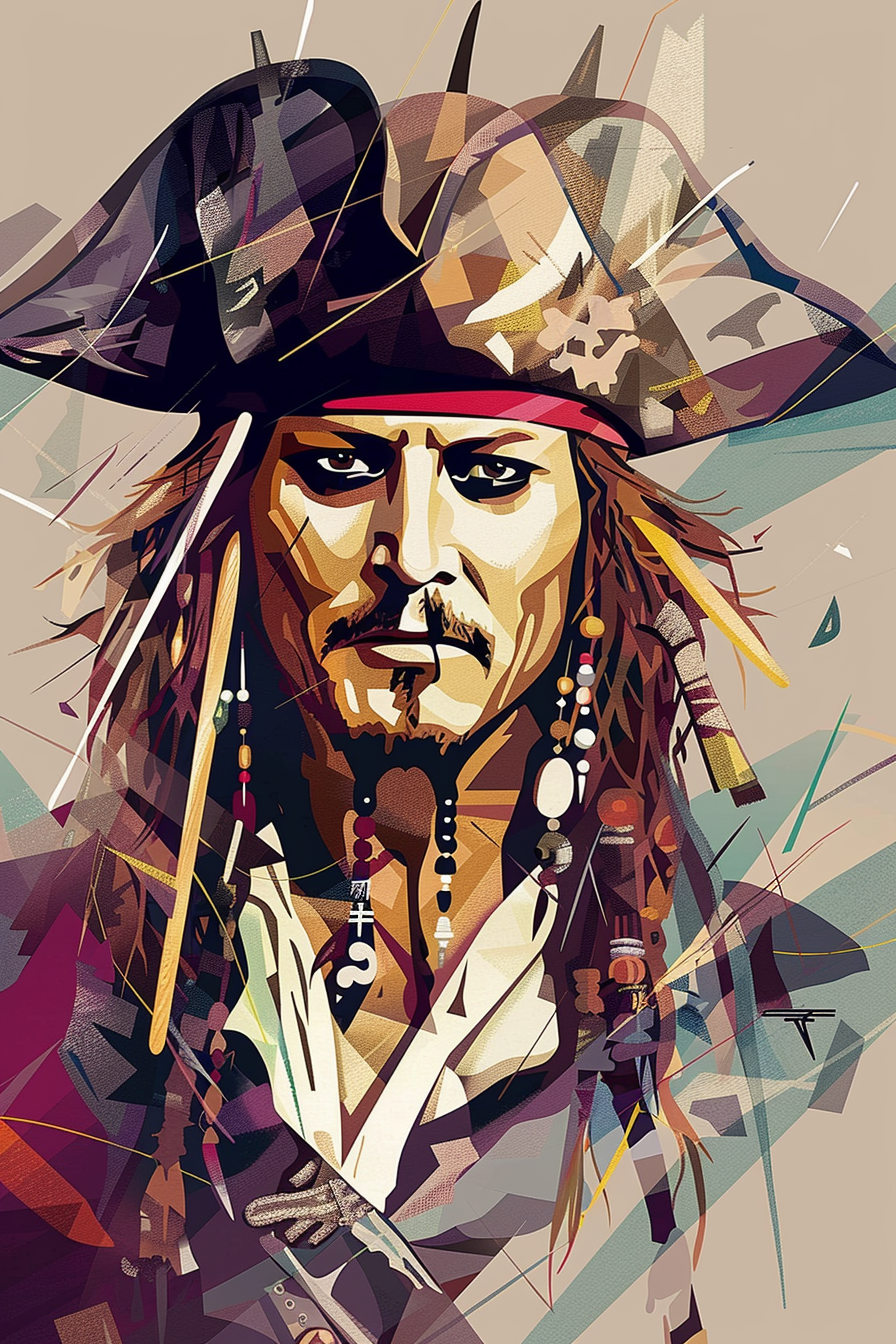 Tableau Johnny Depp Pirate