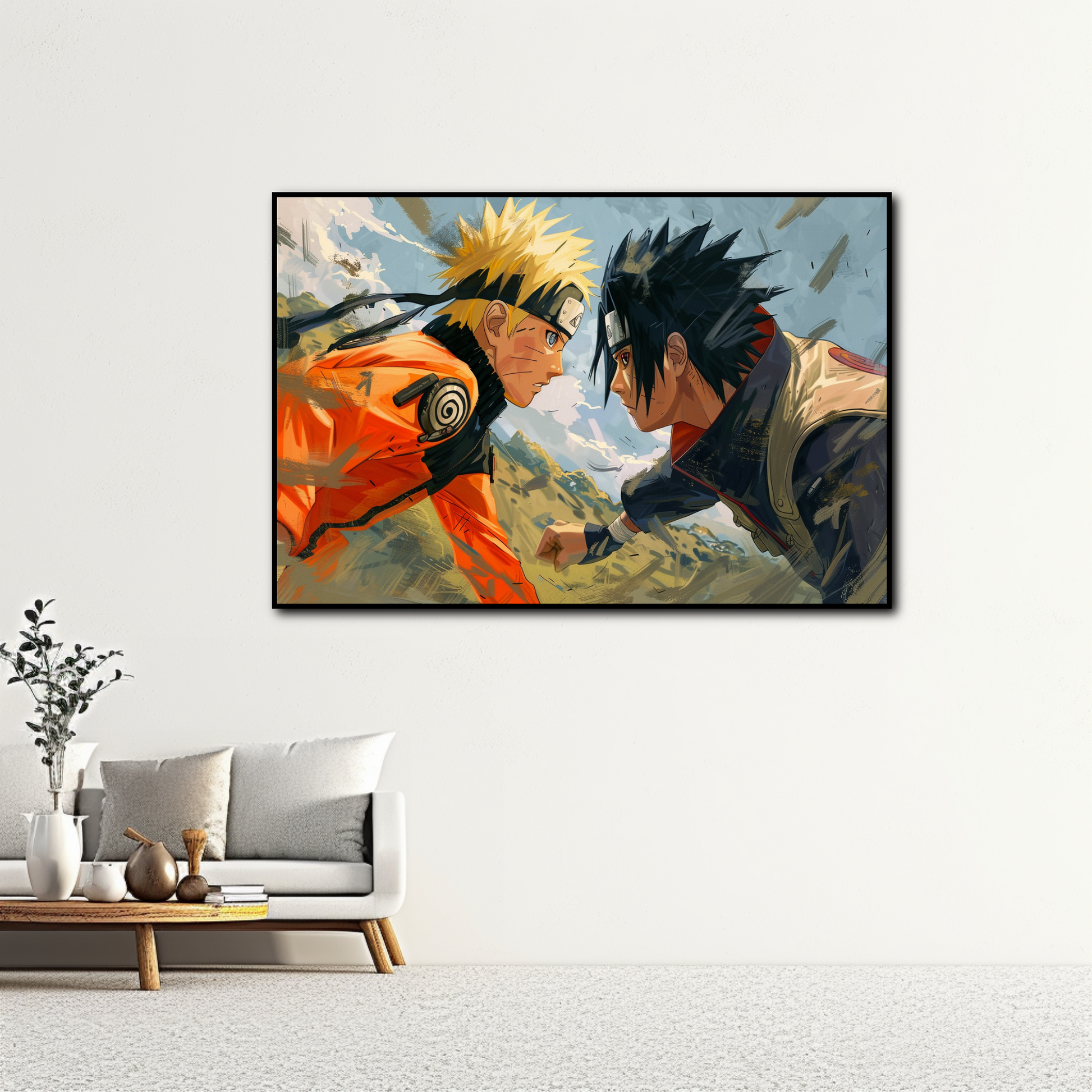 Tableau Naruto Confrontation des Destinées