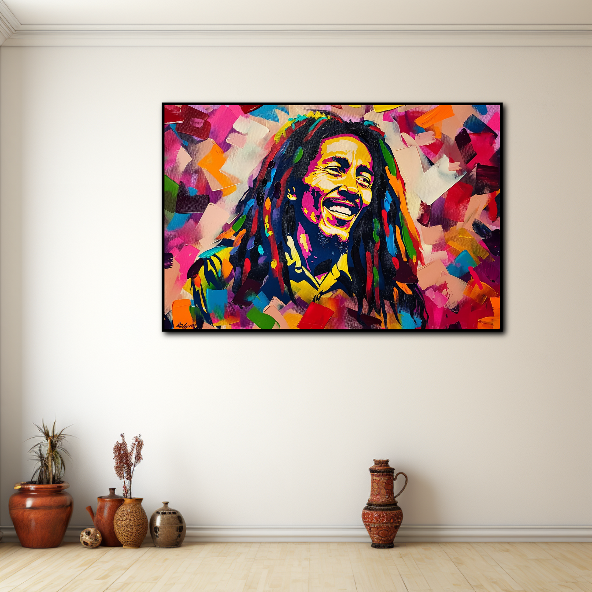 Tableau Bob Marley Pop Art