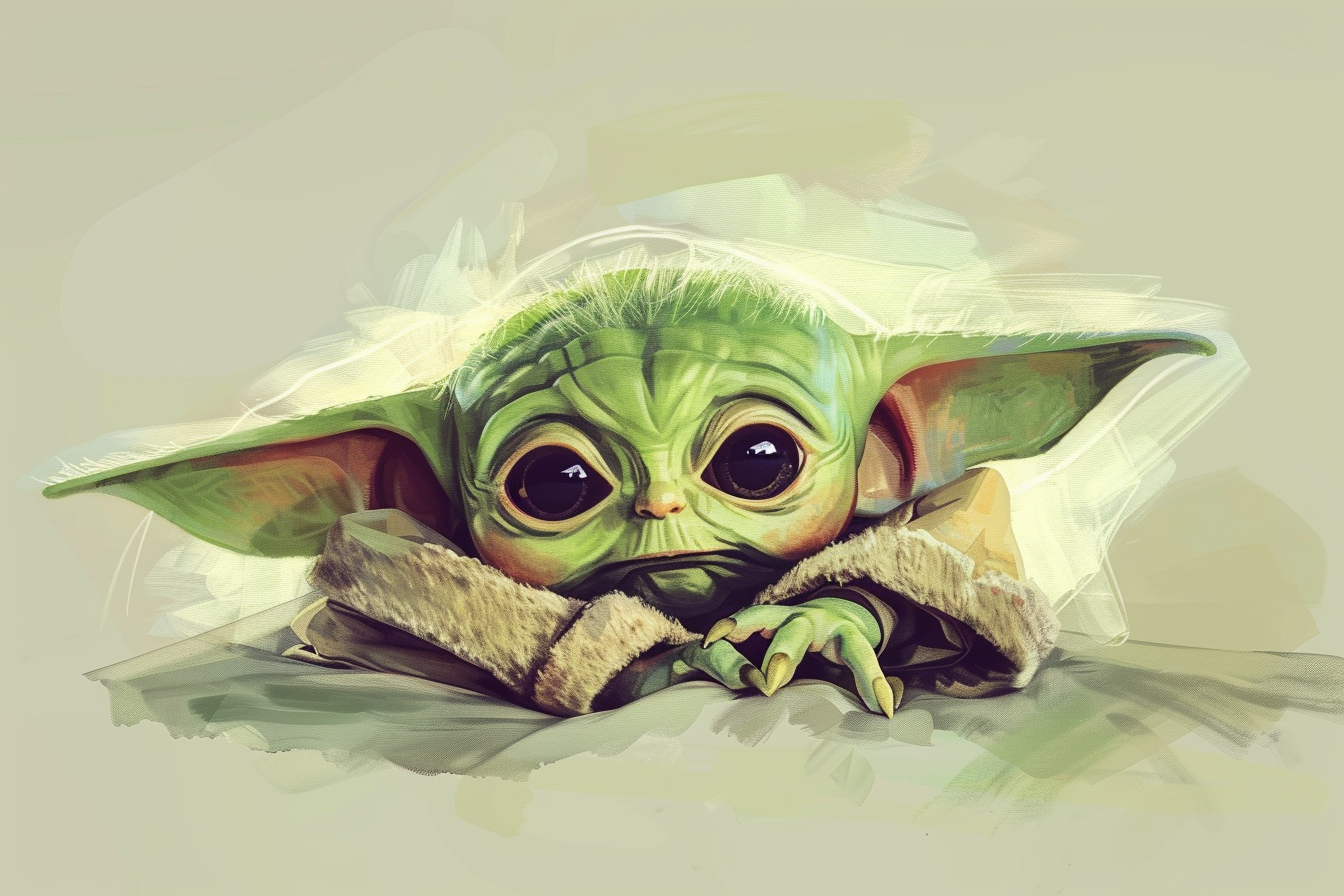 Tableau Bébé Yoda