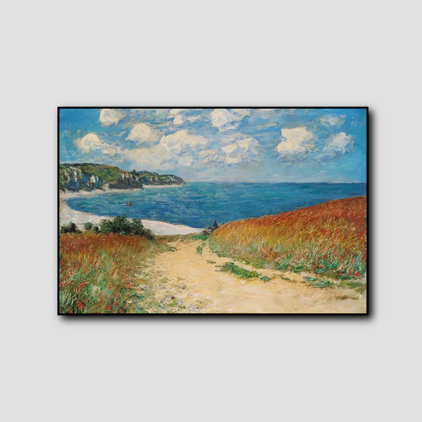 Chemin dans les blés à Pourville - Claude Monet