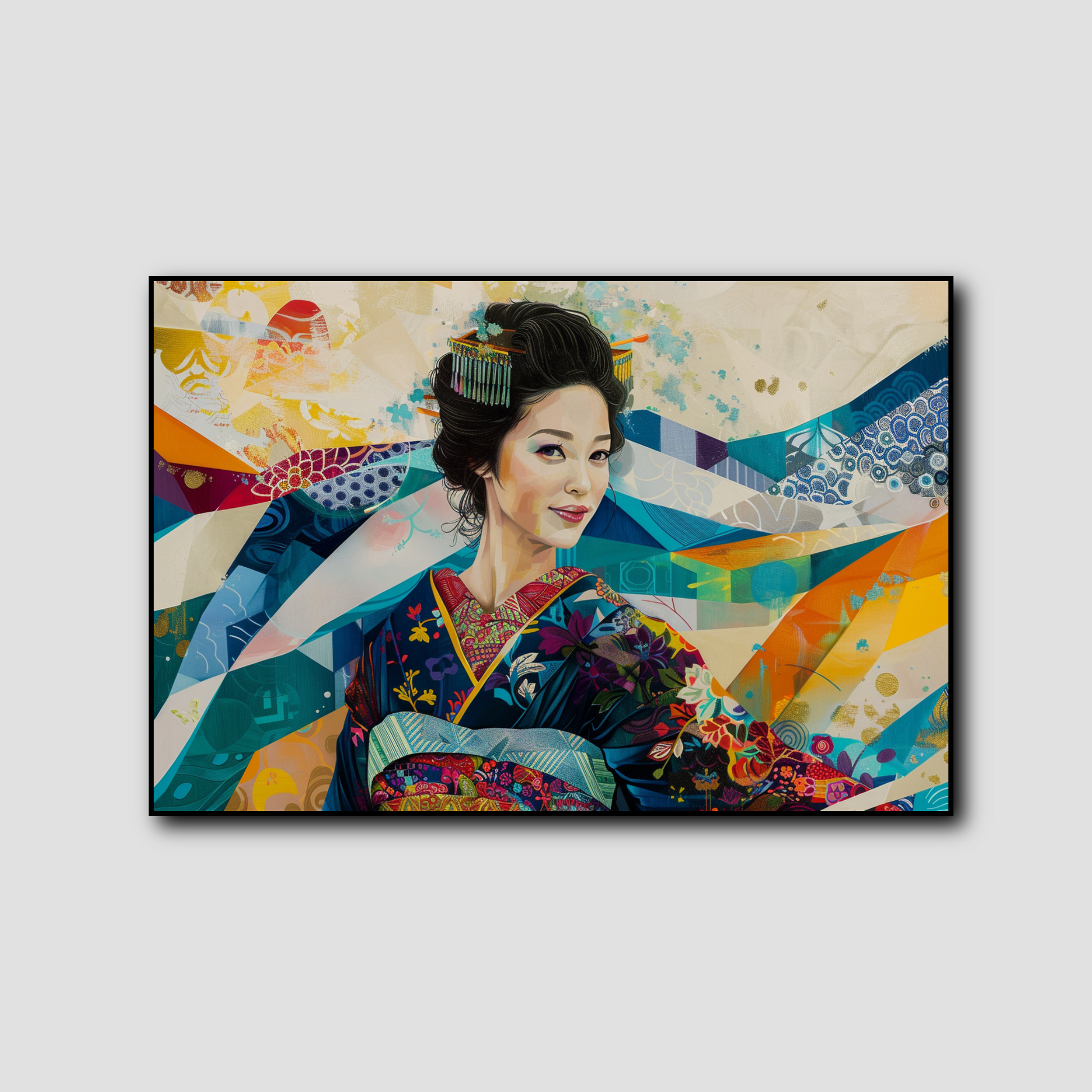 Tableau Japonais Moderne Geisha