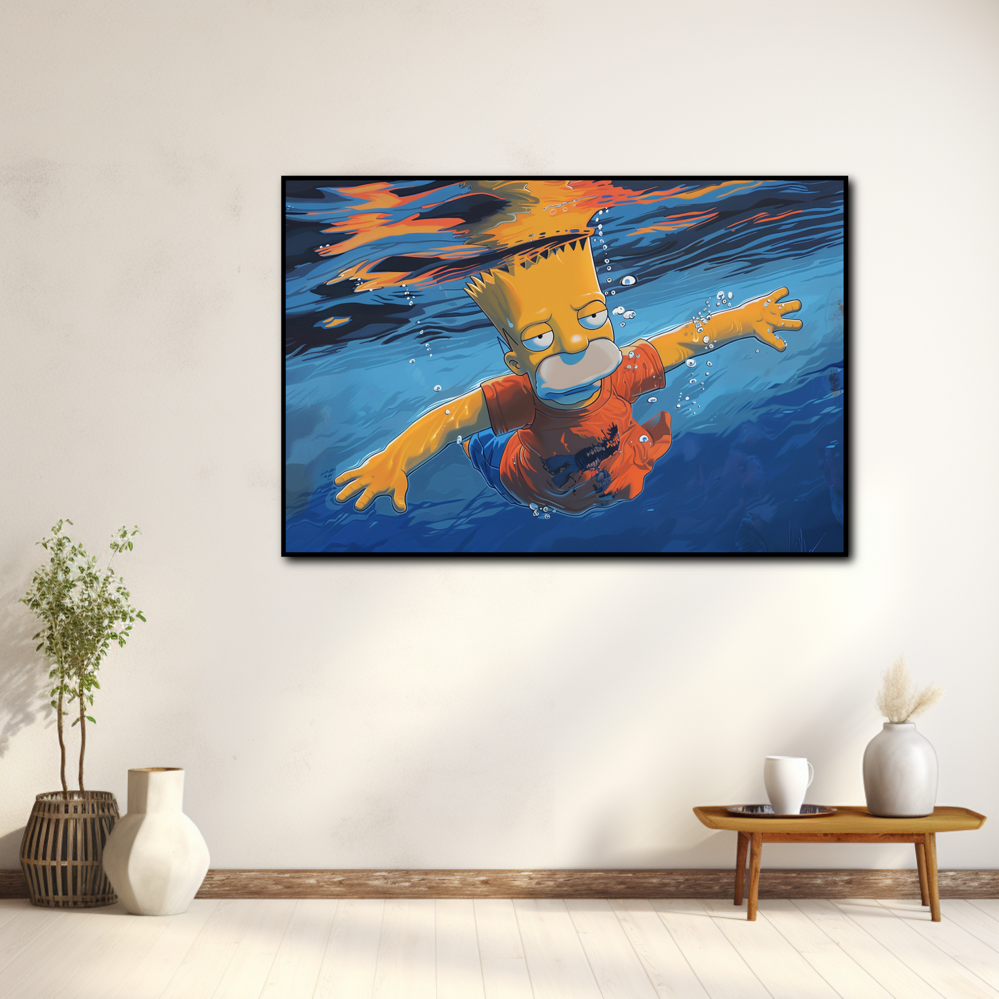 Tableau Bart Simpson Nirvana