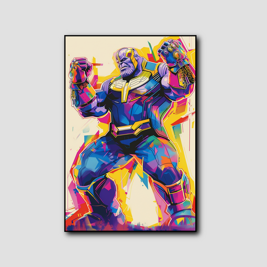 Tableau déco Thanos Avengers bande dessinée