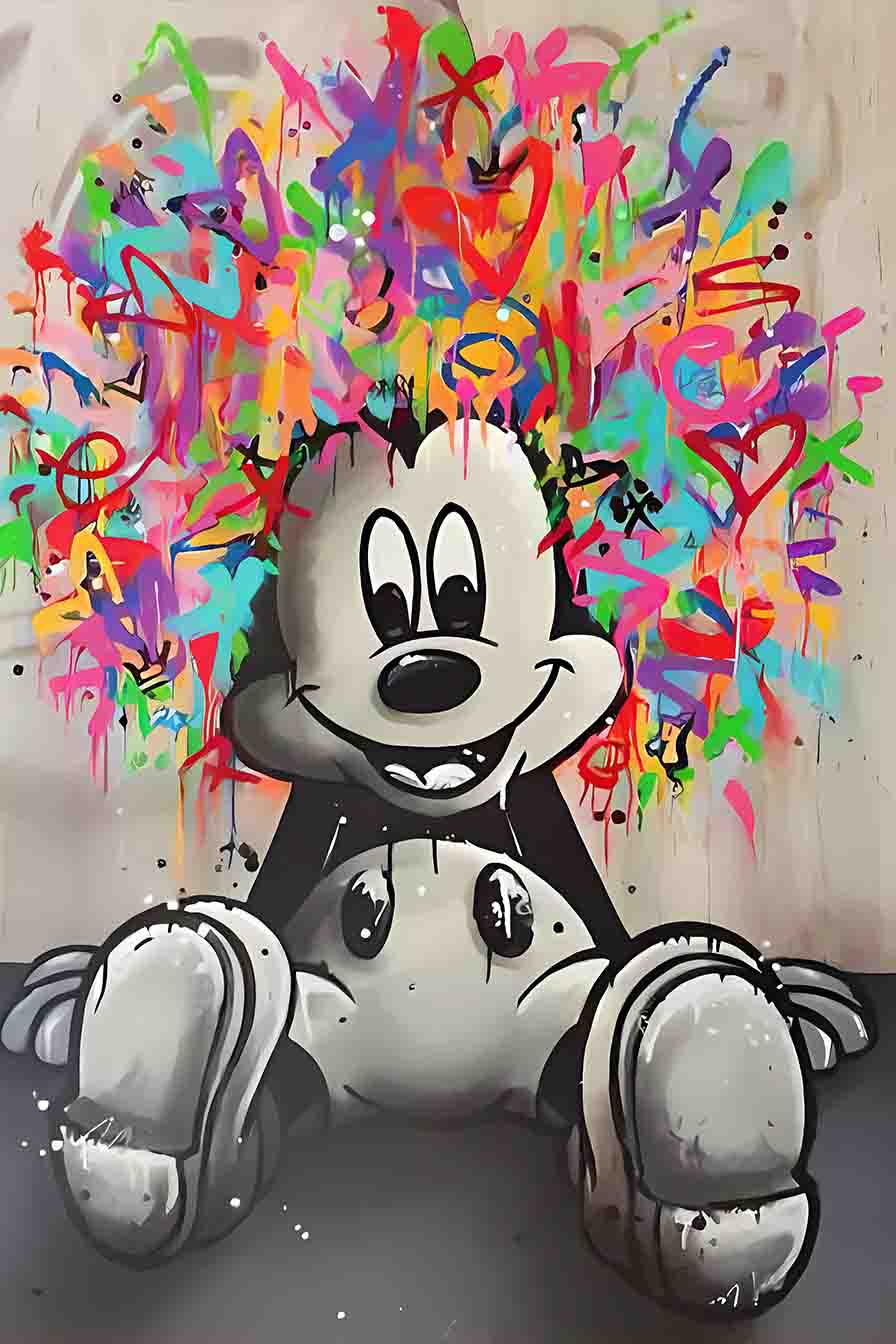 Tableau Street Art Mickey Mouse