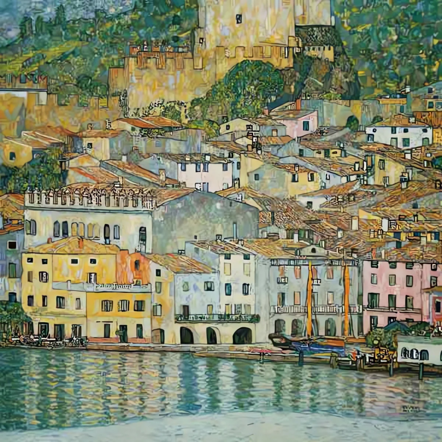 Malcesine sur le lac de Garde - Gustav Klimt