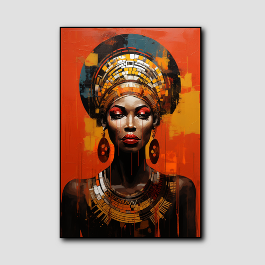 Tableau Femme Africaine Contemporain