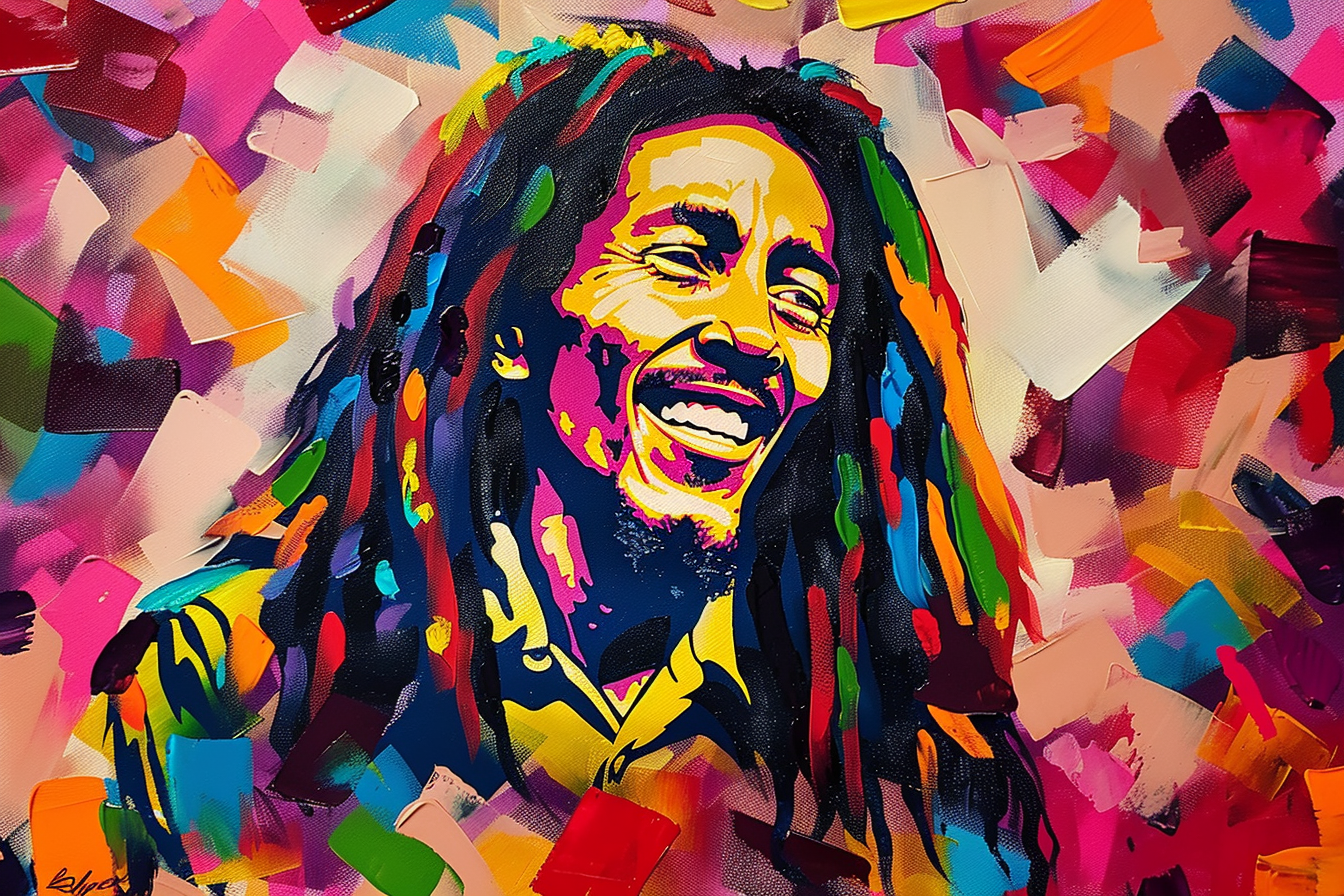 Tableau Bob Marley Pop Art