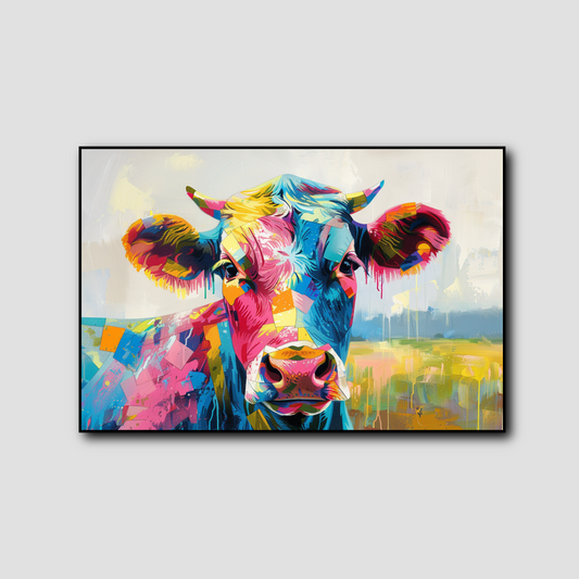 Tableau Vache Colorée