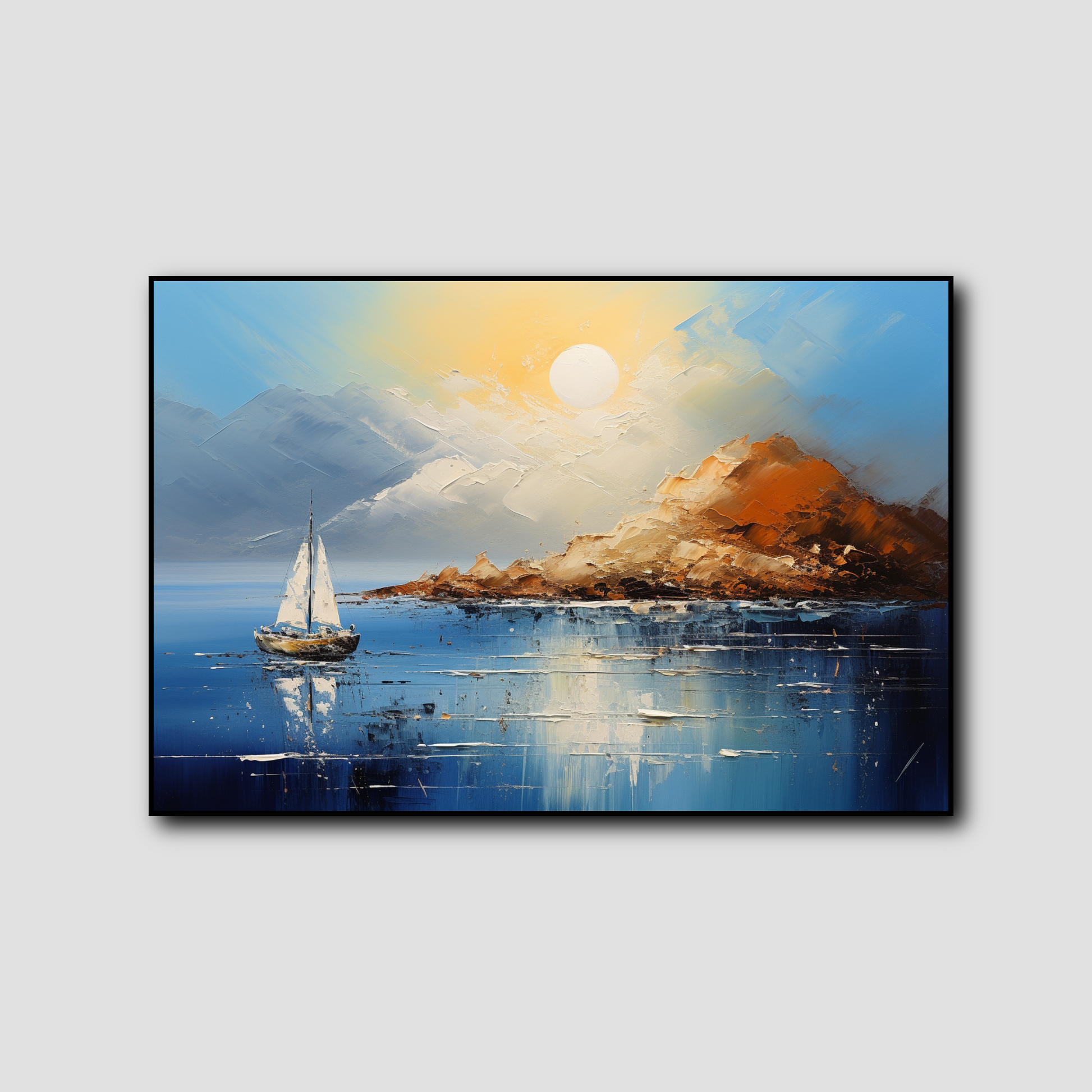 Tableau Bord de Mer Moderne