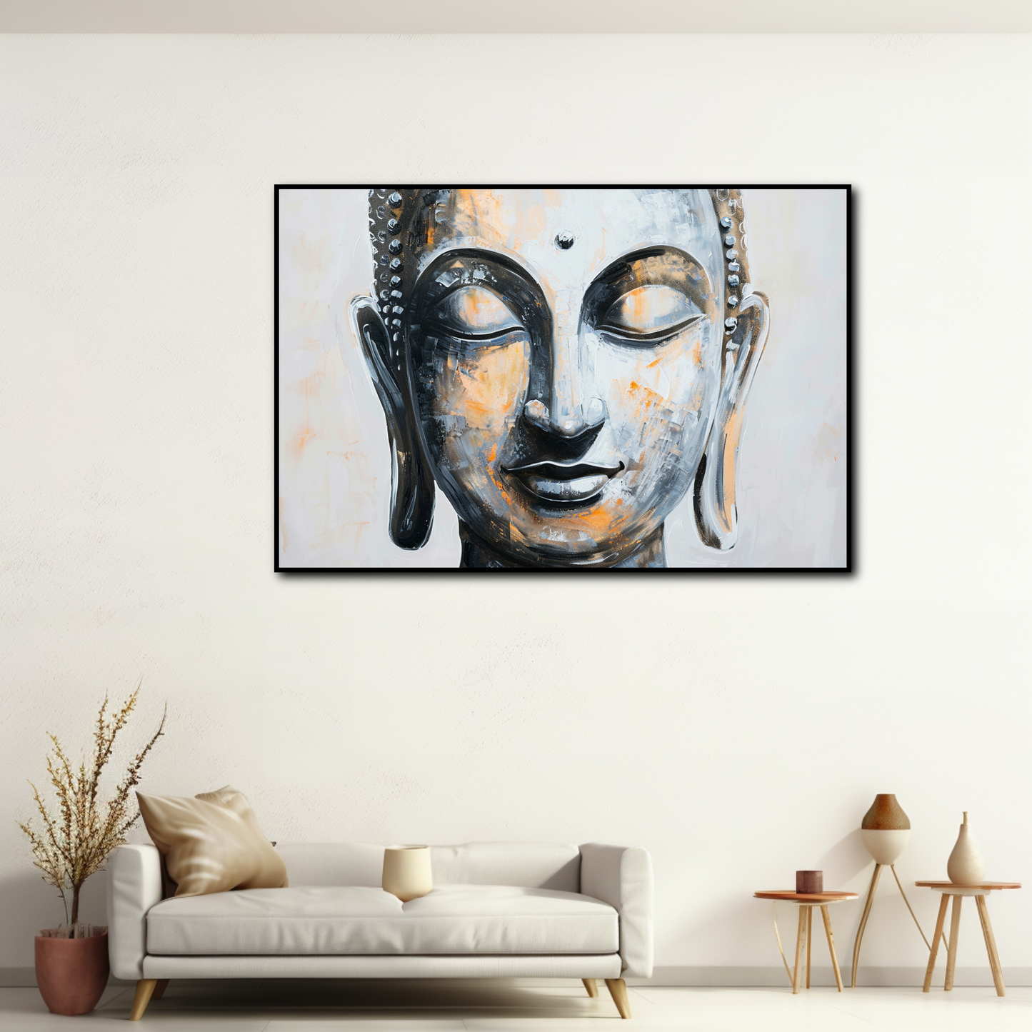 Tableau Portrait Bouddha Zen