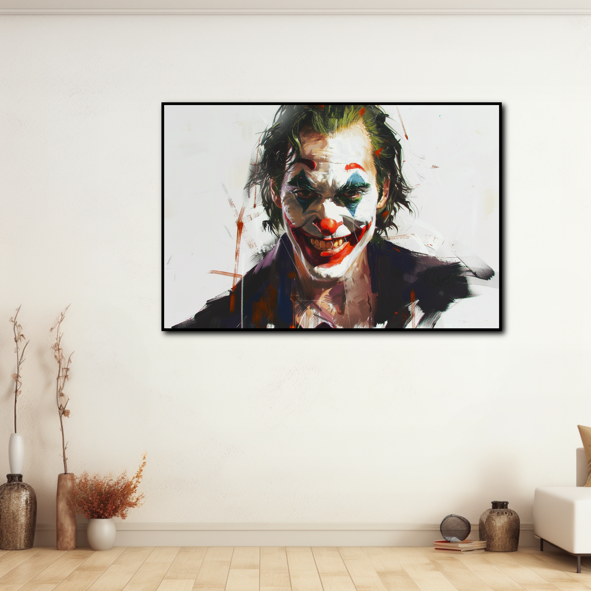 Tableau déco portrait Joker Smile Comics – Batman