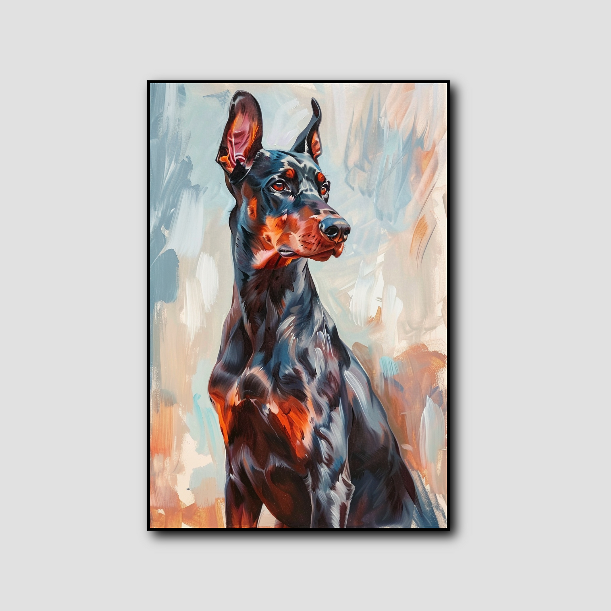 Tableau Doberman