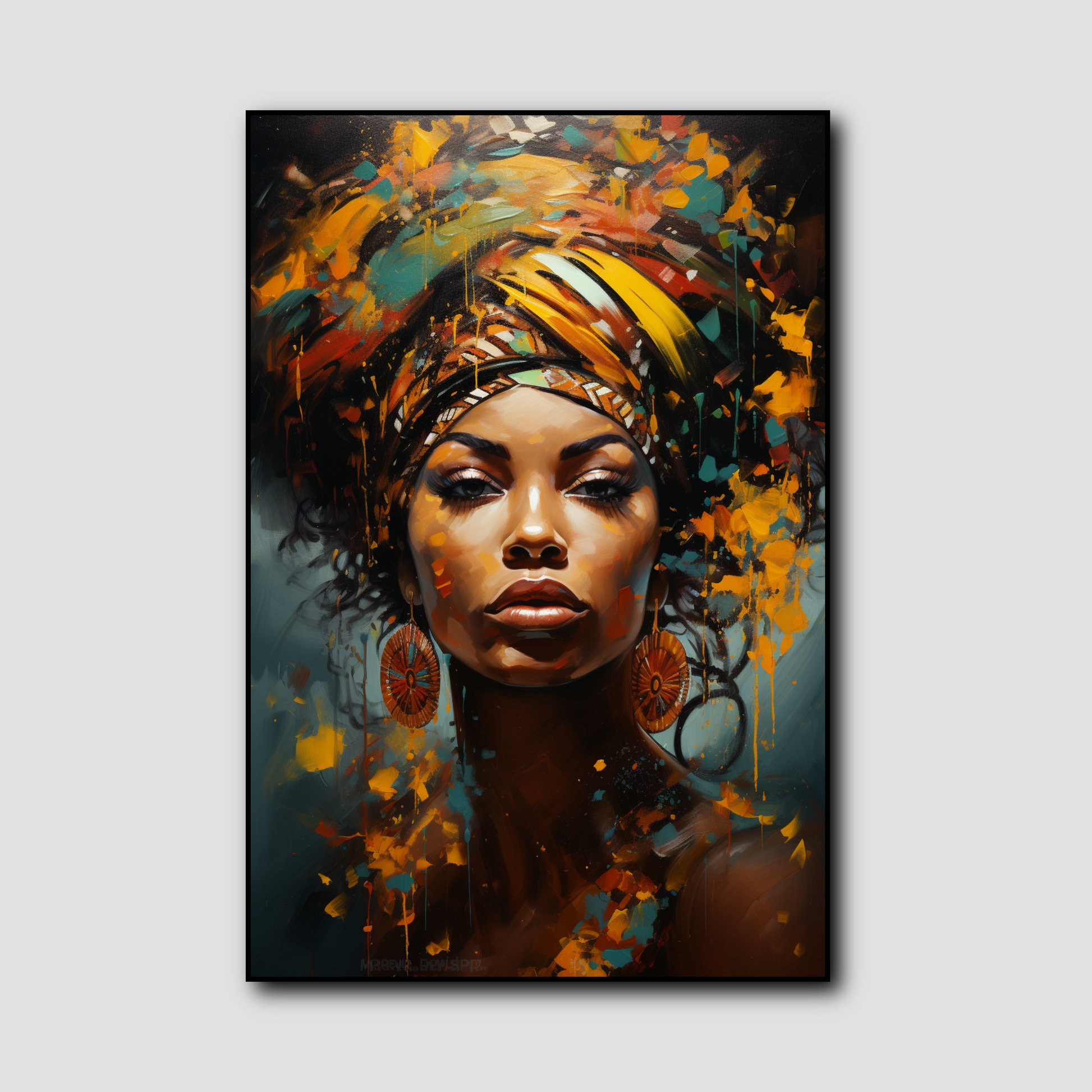 Tableau Femme Africaine Moderne